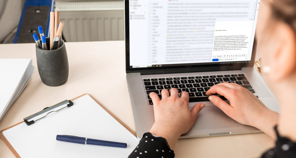 E-Mail bezüglich einer Arbeitsanfrage ohne Stellenanzeige
